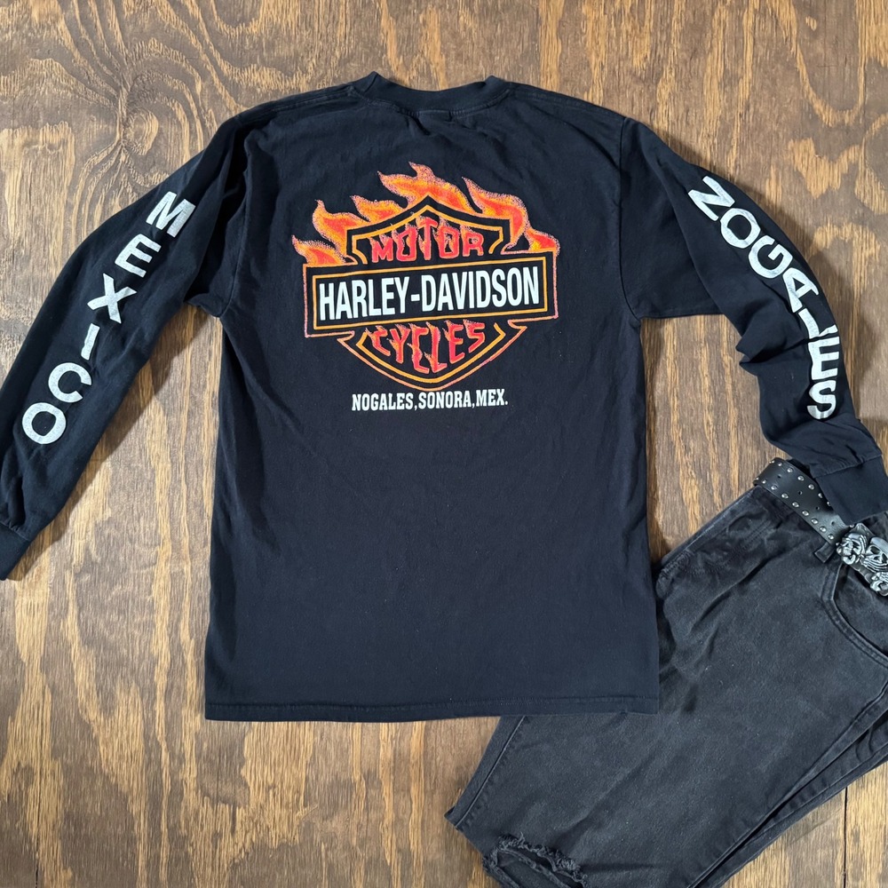 Harley‎ Davidson Nogales Mexico Long Sleeve Shirt Yazbek Small